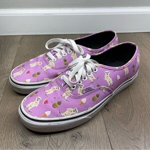 VANS Pool Vibes Dog African Violet Skateboarding Shoes Size 9.5 Women, 8 Men